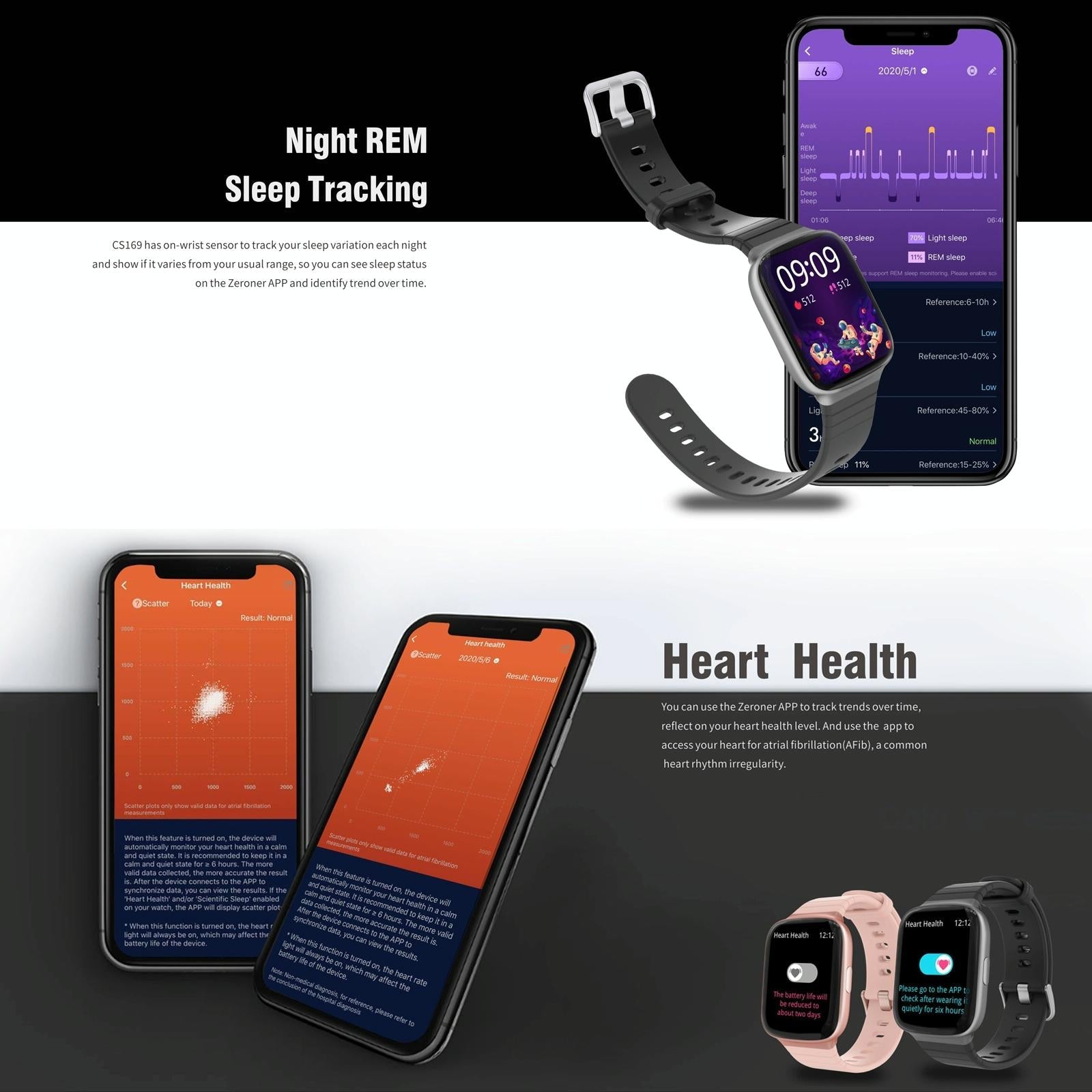 1.69 Inch Ips Screen 5Atm Waterproof Sport Smart Watch Support Sleep Monitoring / Heart Rate Monitoring / Sport Mode / Incoming Call & Information Reminder - Rose Gold 6
