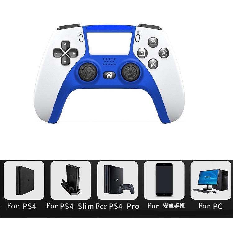 Wireless Dual-vibration Gamepad for Ps4 with Bluetooth and Six-axis Control Red 5