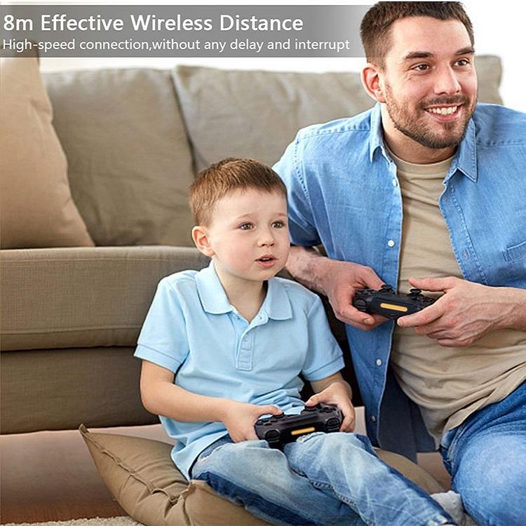Wireless Dual-vibration Gamepad for Ps4 with Bluetooth and Six-axis Control Red 8