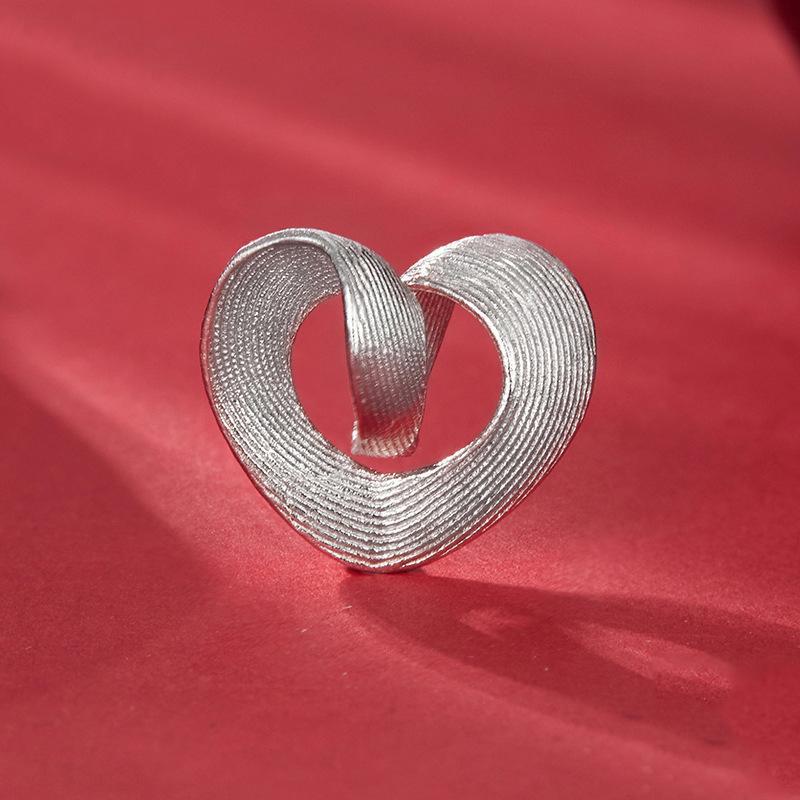 925 Sterling Silver Romantic Heart Diy Beads & Platinum 3