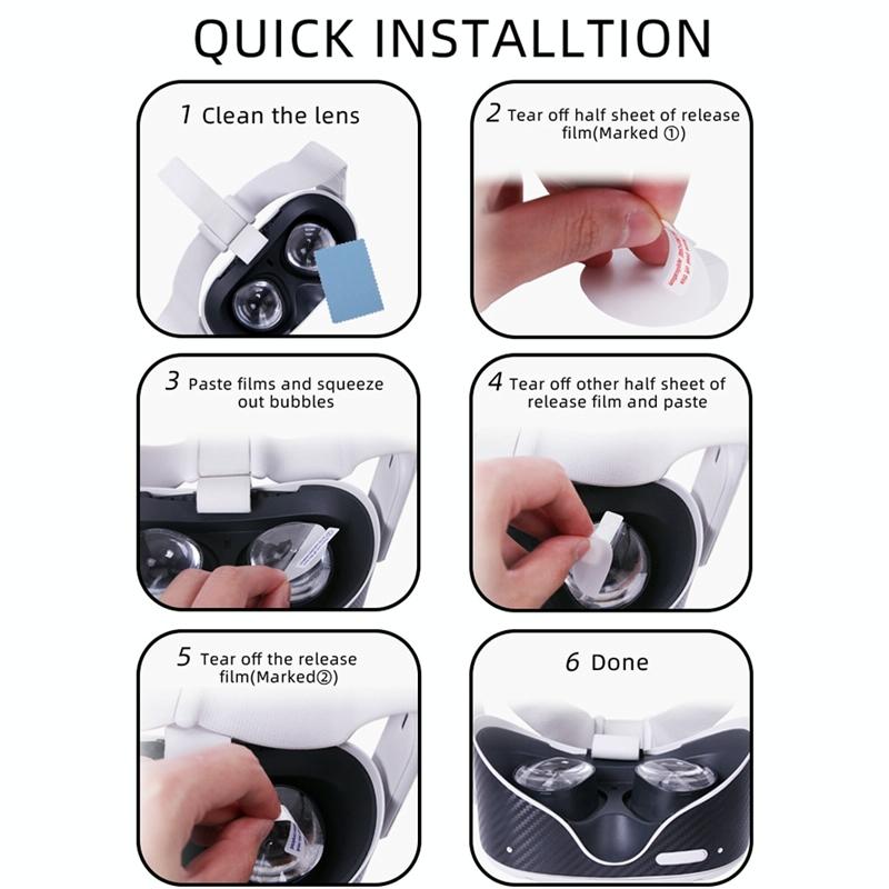 Protective Lens Film for Oculus Quest 2 - Anti-scratch 10