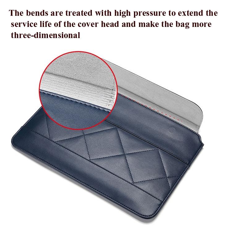 11-12 Inch Thin & Light Microfiber Leather Notebook Liner Bag for Computers - Blue 6