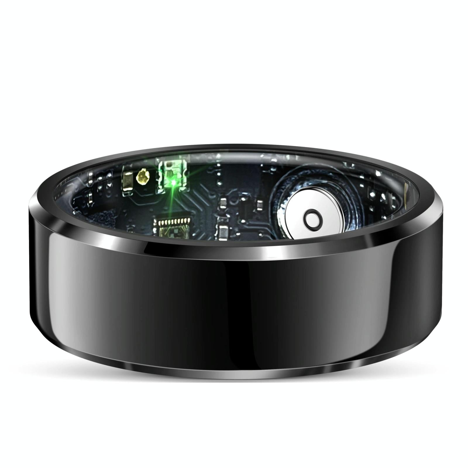 Smart Ring With Heart Rate Blood Oxygen And Sleep Monitoring - R6 Size 8 - Black 5