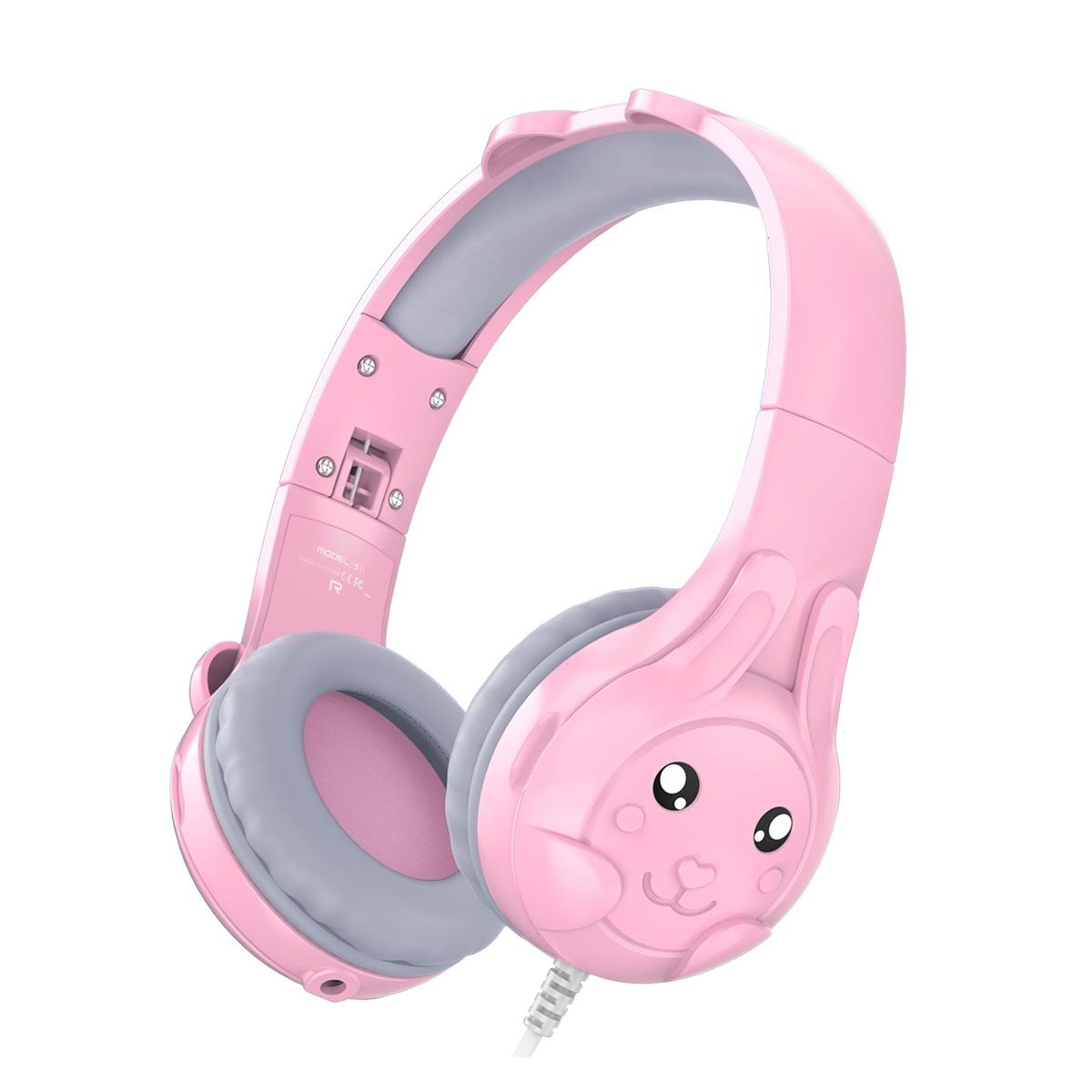 Kids Wired Over-Ear Earphone With Mic 1.5M - Blue 9