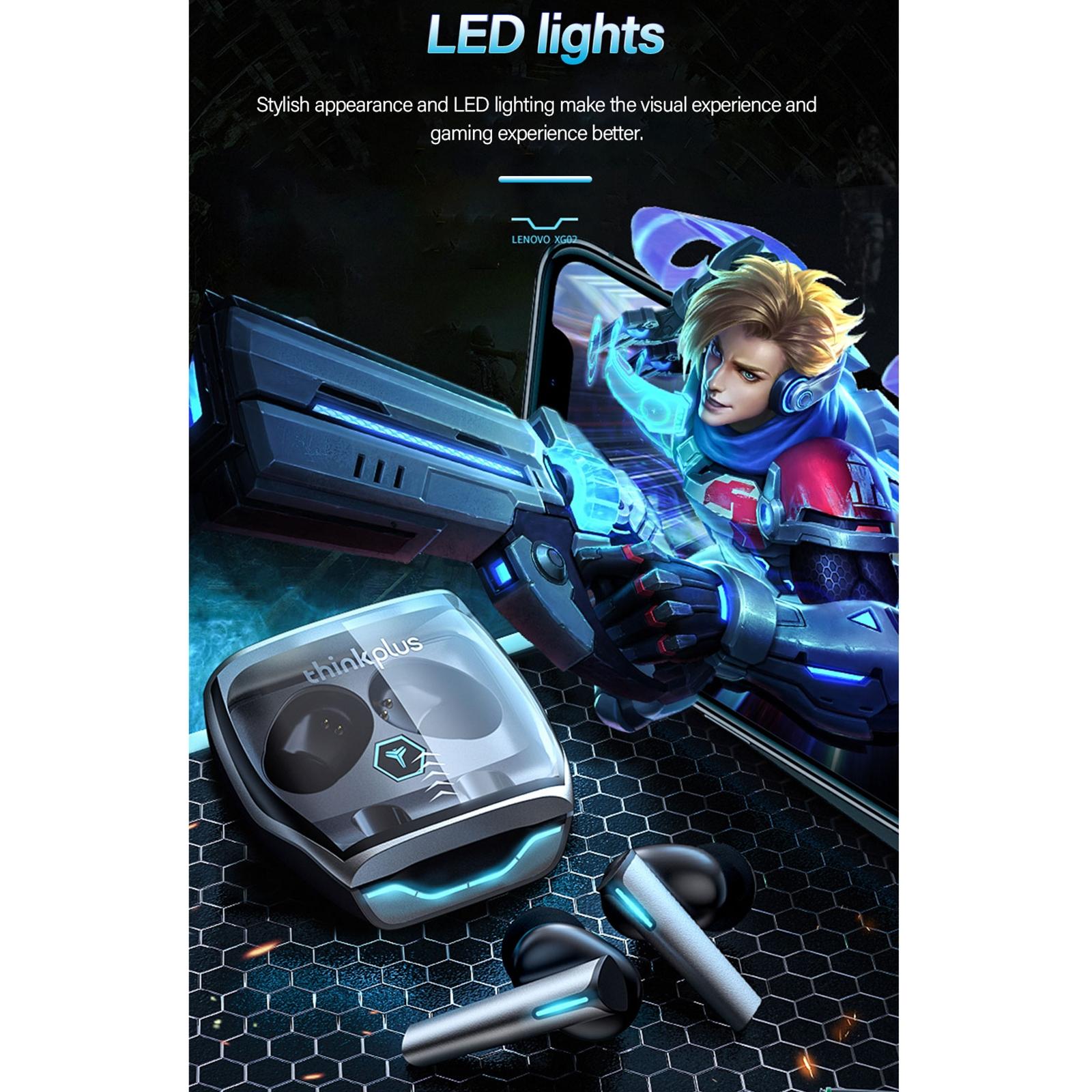 Wireless Bluetooth 5.0 Earphone with Dual Modes for Gaming and Music - Black 4