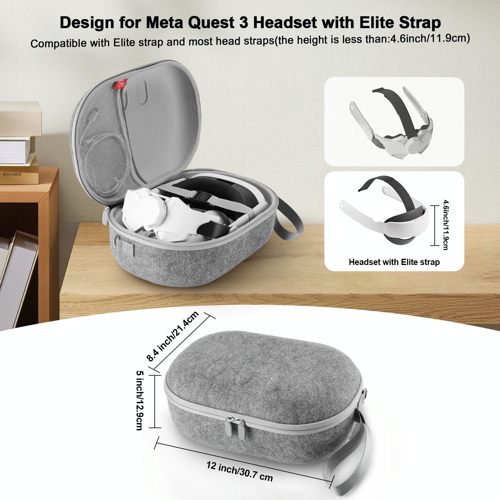 Protective Vr Storage Bag for Apple Vision Pro / Meta Quest 3 Glasses - Black 5