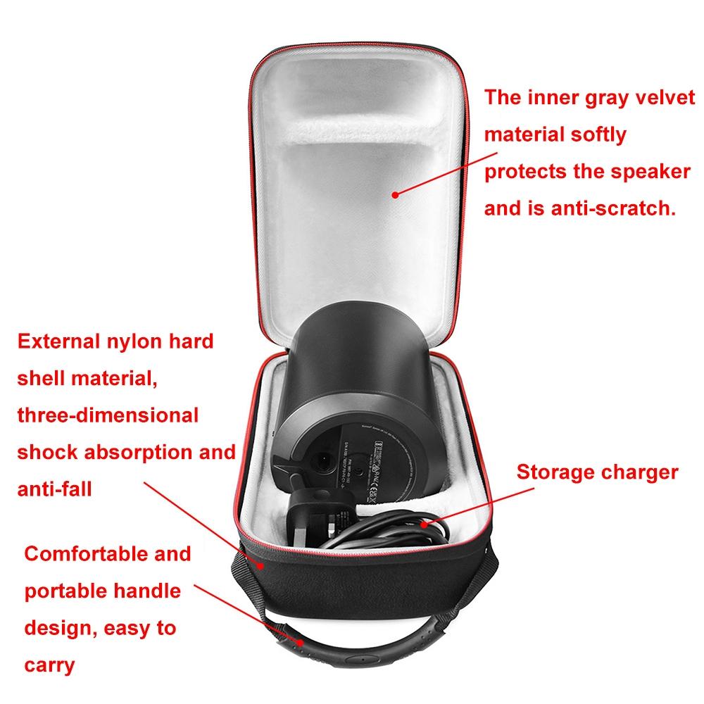 Shock-absorbing Protective Bag for Sonos Era100 Speaker - Black 4