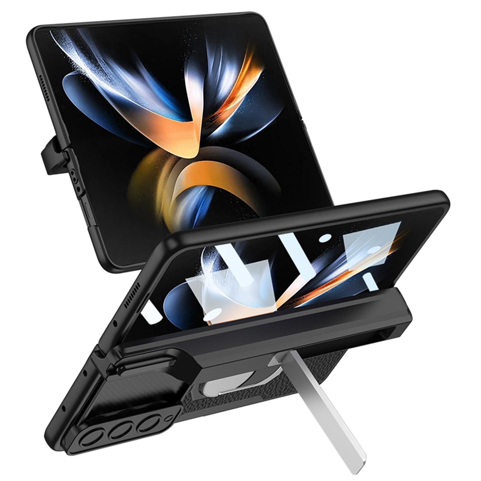 For Samsung Galaxy Z Fold4 5G Magnetic Armor Phone Case - Full Coverage - Carbon Fibre 10
