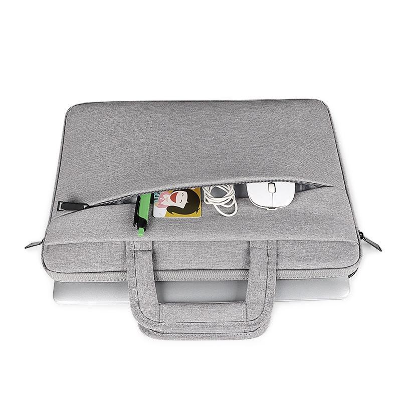 11.6-12.5 Inch Multi-compartment Laptop Sleeve with Waterproof Storage - Rose Pink 4