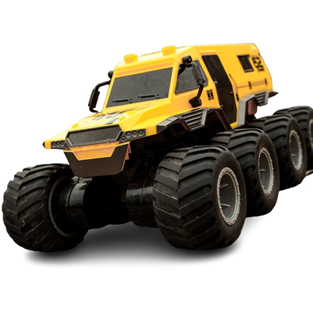Amphibious Rc Vehicle with Eight Wheels - Black 10