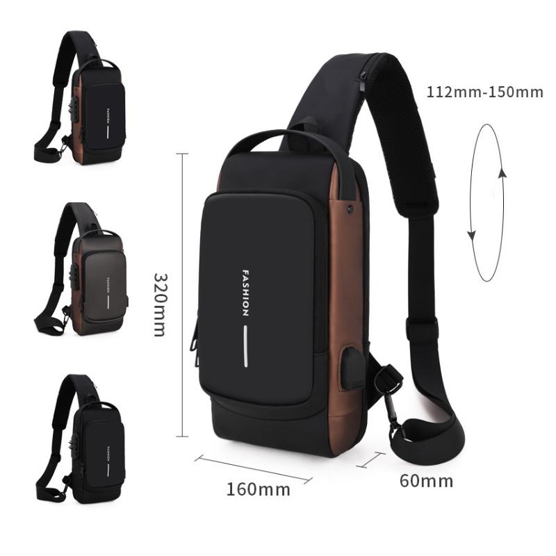 Waterproof Anti Theft Chest Bag For Men 4