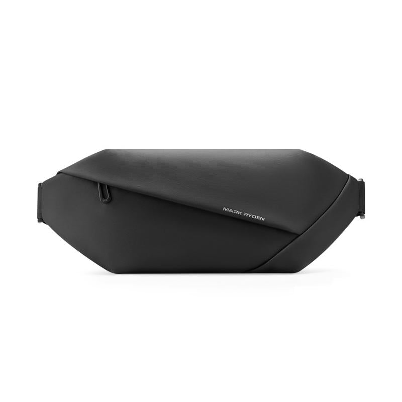 Men Casual Sports Chest Bag Lightweight Shoulder Bag - Elegant Black 7786 11