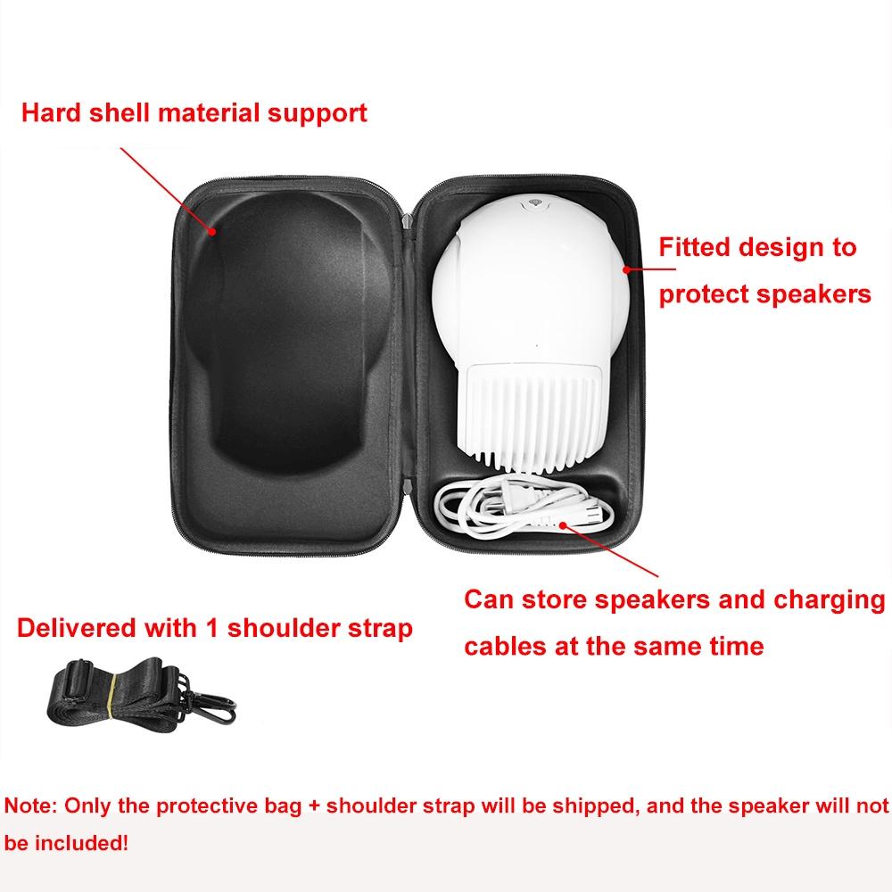 Shock-absorbing Protective Bag for Devialet Phantom Ii Bluetooth Speaker - Black 5