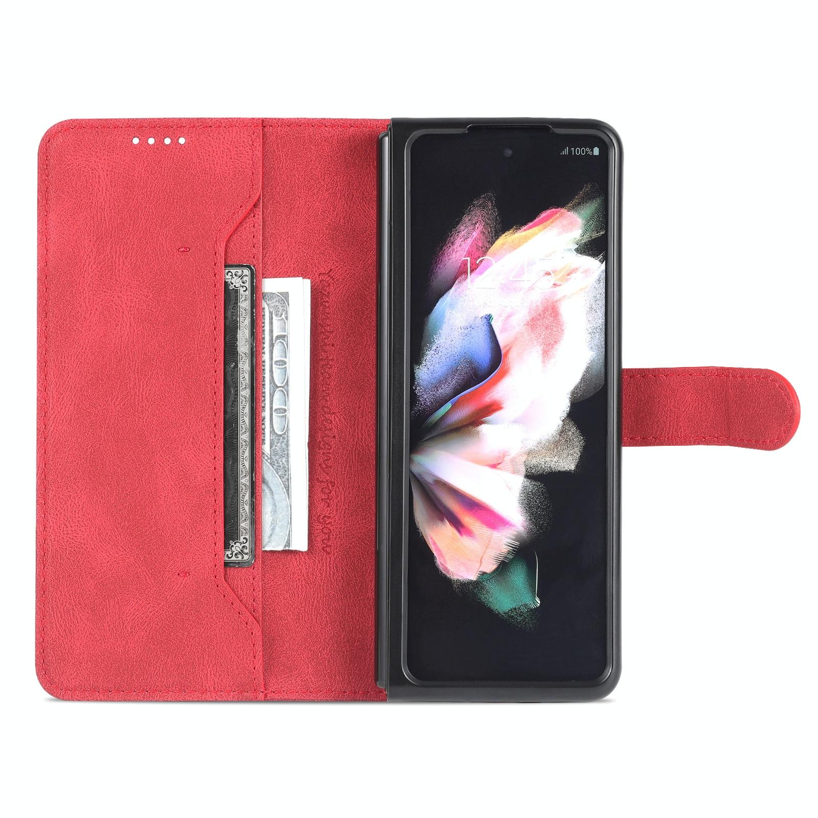 For Samsung Galaxy Z Fold4 5G Horizontal Flip Tpu Phone Case - Blue 12
