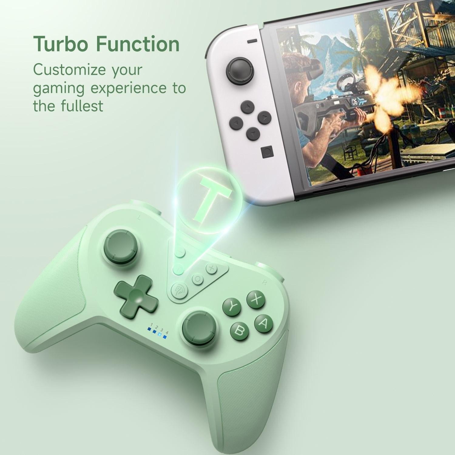 Wireless Controller for Switch & Pc - Compatible Compact - Purple 12