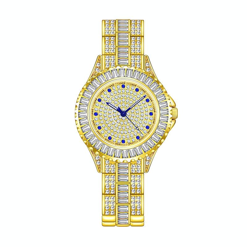 Diamond-inlaid Women Chain Watch - Elegant Jewelry - Silver 12