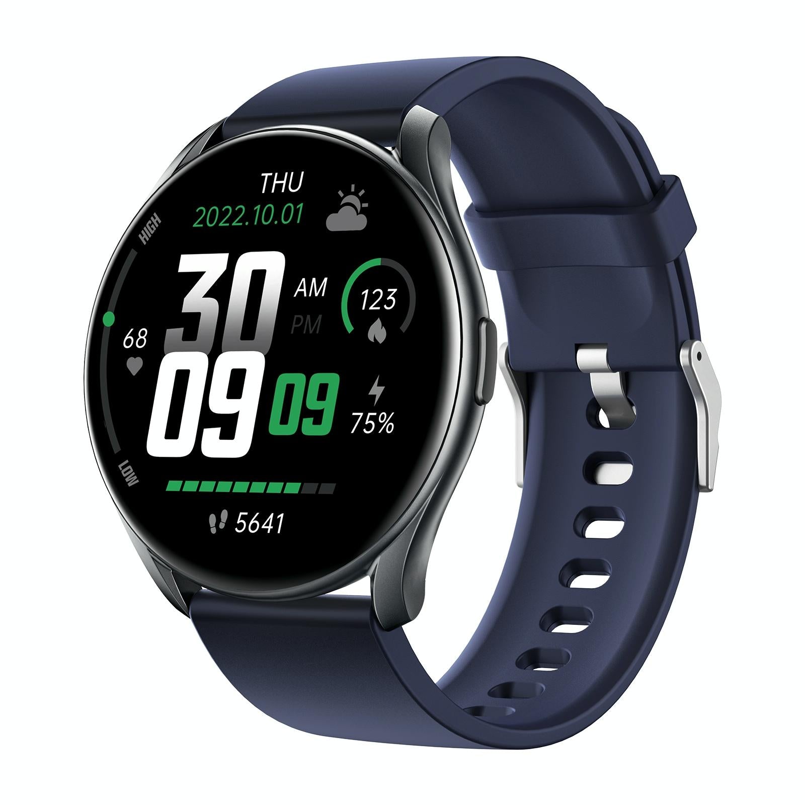 Smart Watch With Heart Rate And Blood Pressure Monitoring - Black 3