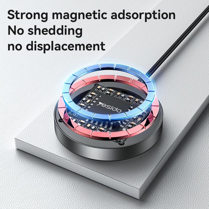 15W Magnetic Wireless Charger With Digital Display 1.2M 6