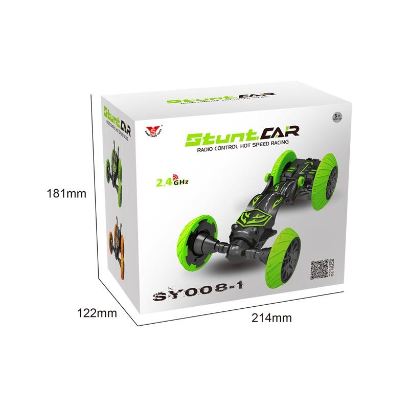 360-degree Rotating Remote Control Car with Telescopic Tipping Bucket for Fancy Drifting and Climbing - Black / Green 8