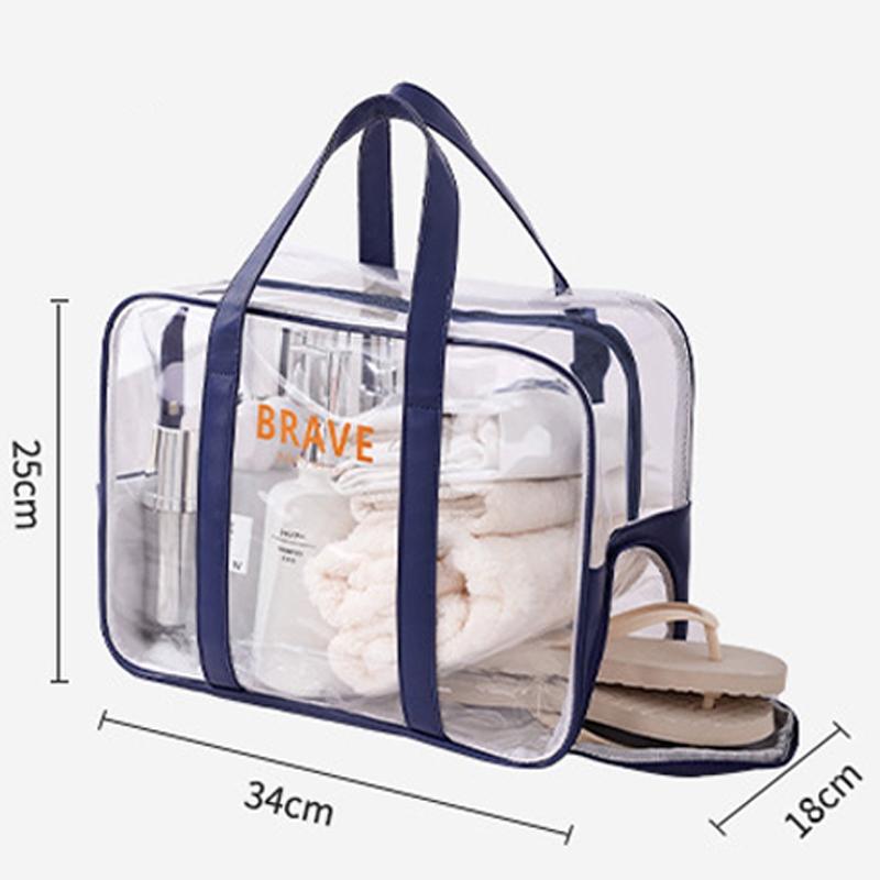 Waterproof Sports Tote For Toiletries & Makeup - Orange 4