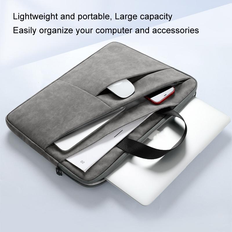 14 Inch Portable Business Travel Bag for Notebooks - Light Gray - 14 Inch 3