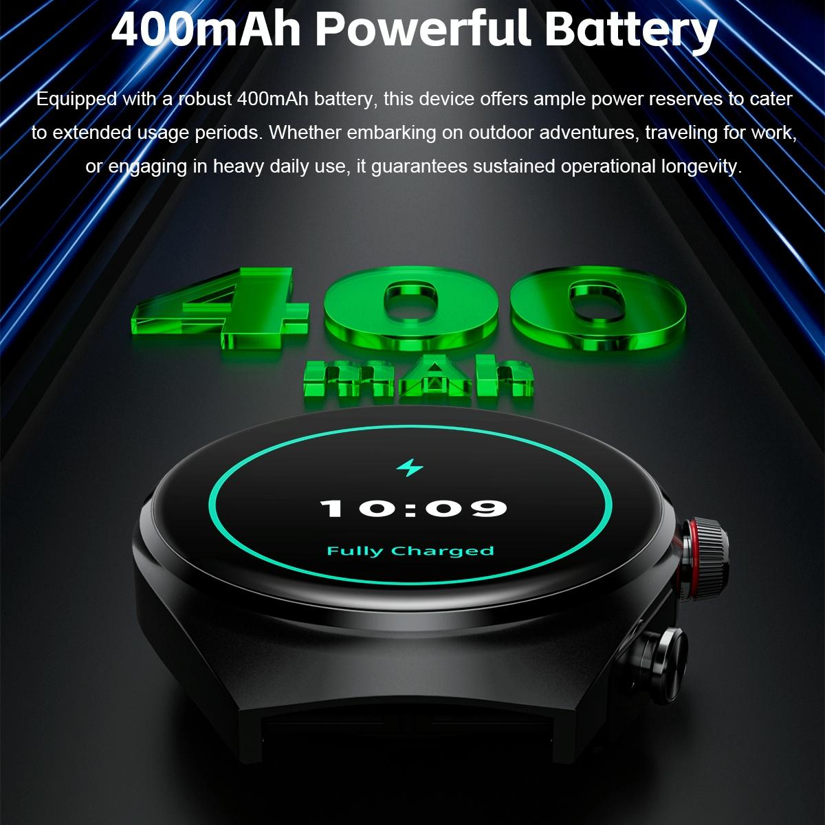 1.53 Inch Ips Screen 2 In 1 Bluetooth Earphone Smart Watch - Black 9