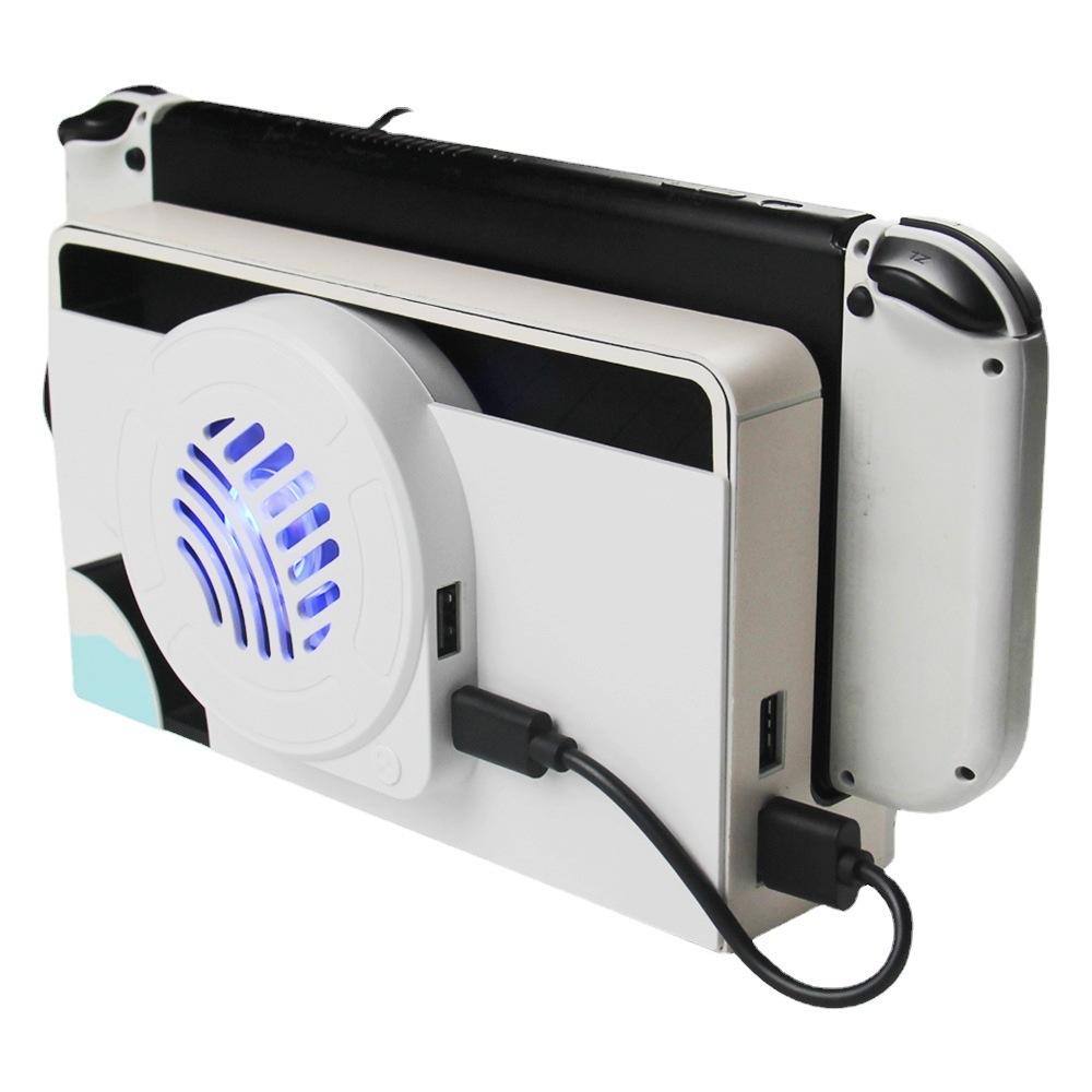 Oled Cooling Fan with Storage Base for Switch 3