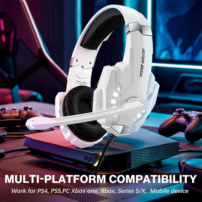 Pro Gaming Headset With Mic 2.1M Cable - Black 6