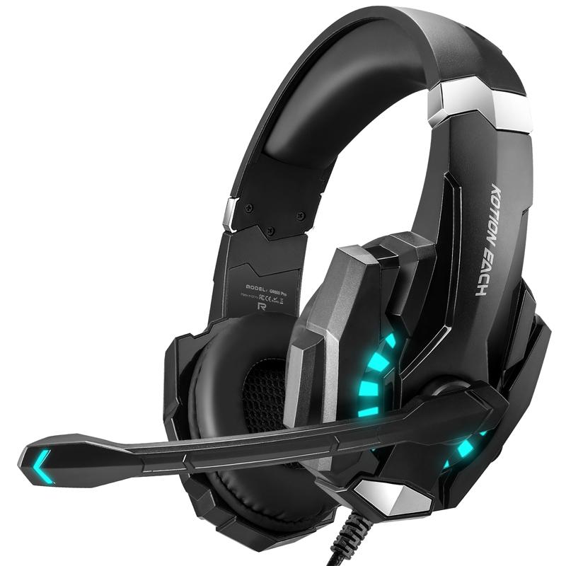 Pro Gaming Headset With Mic 2.1M Cable - Black 9