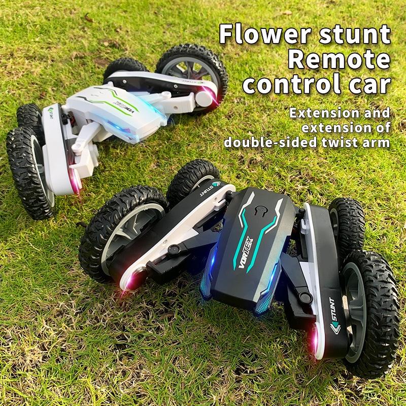 2.4g Rc Stunt Car - Double Deformation Twisting & Rotating - White 5