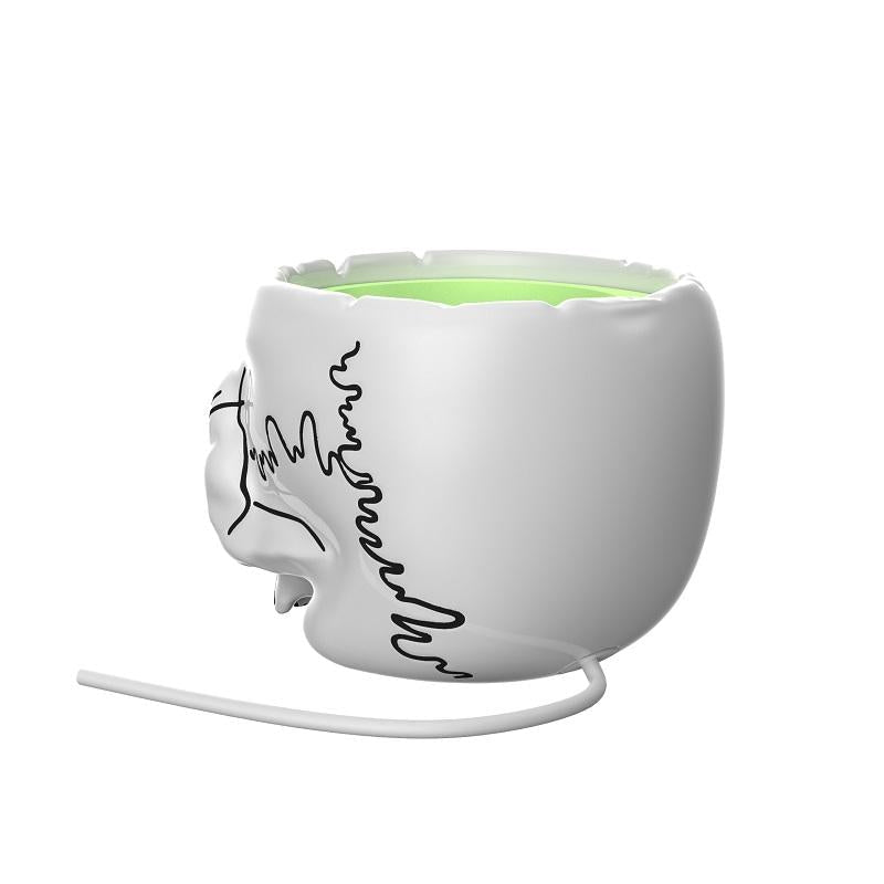5-piece Skull Desktop Stand for Apple Home Pod Mini - White 4