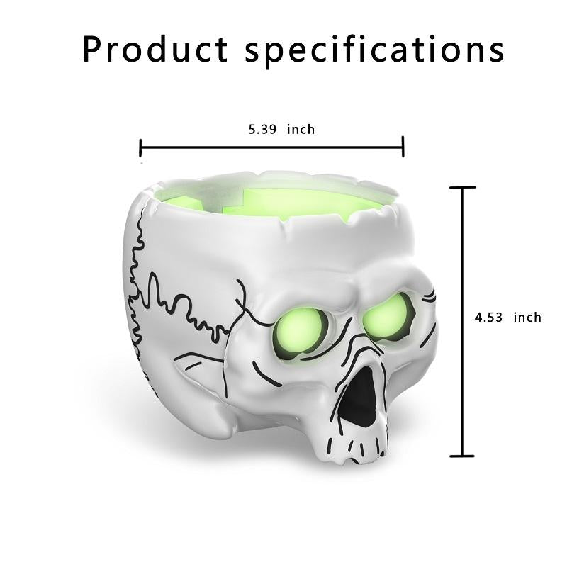 5-piece Skull Desktop Stand for Apple Home Pod Mini - White 6