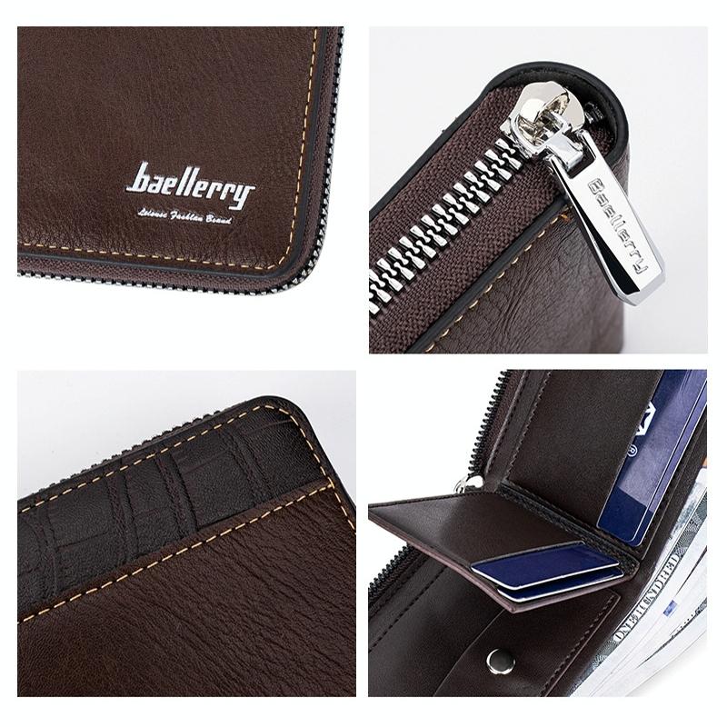 Secure Rfid Blocking Short Wallet - Anti-theft - Black 5