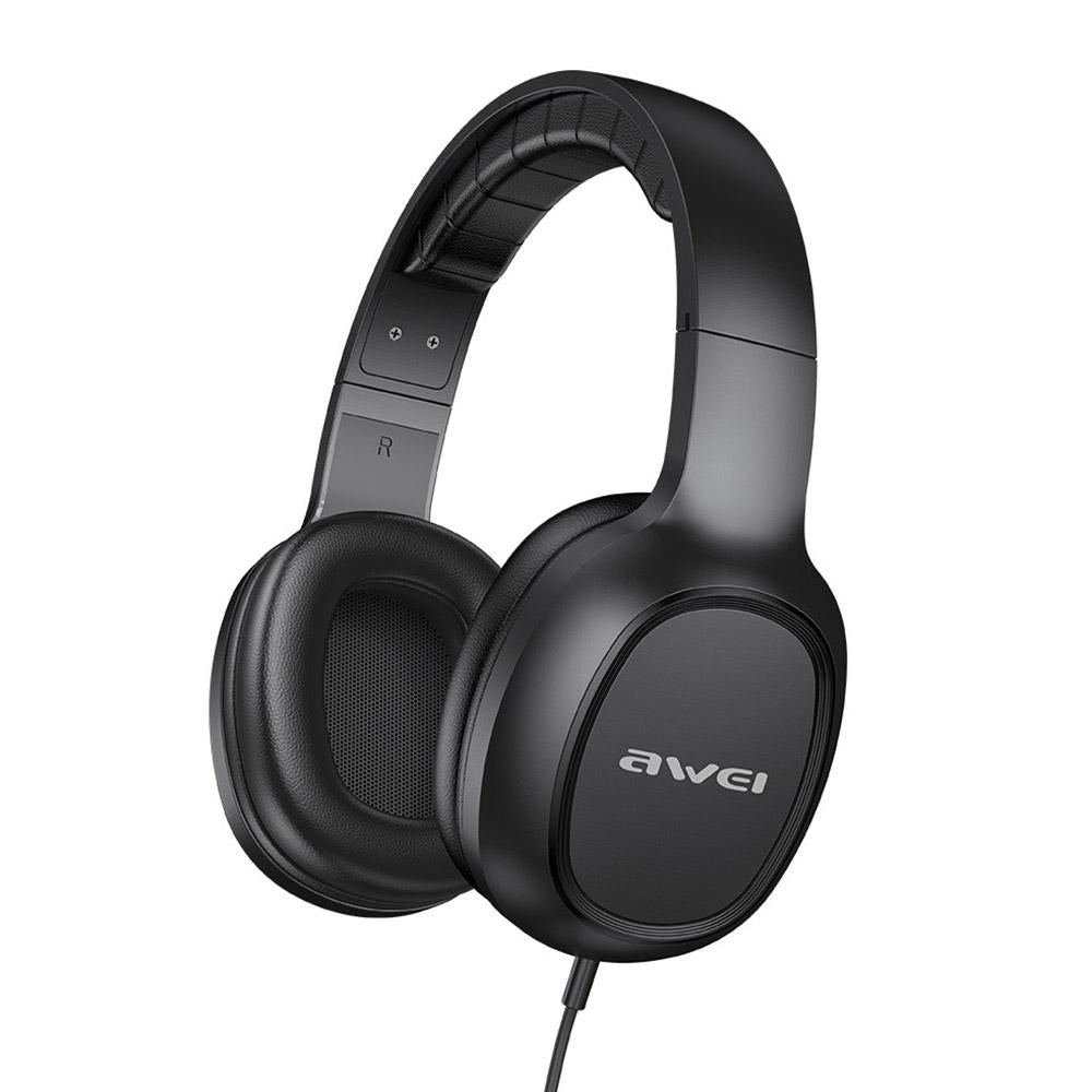 3.5Mm Stereo Wired Headset For Awei Gm-6 - Black 9