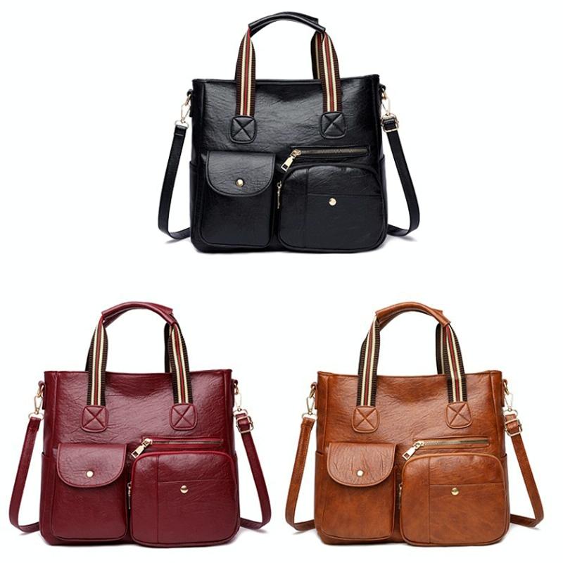 Yellow Middle-aged Mother Bag with Multi-pocket Capacity 3
