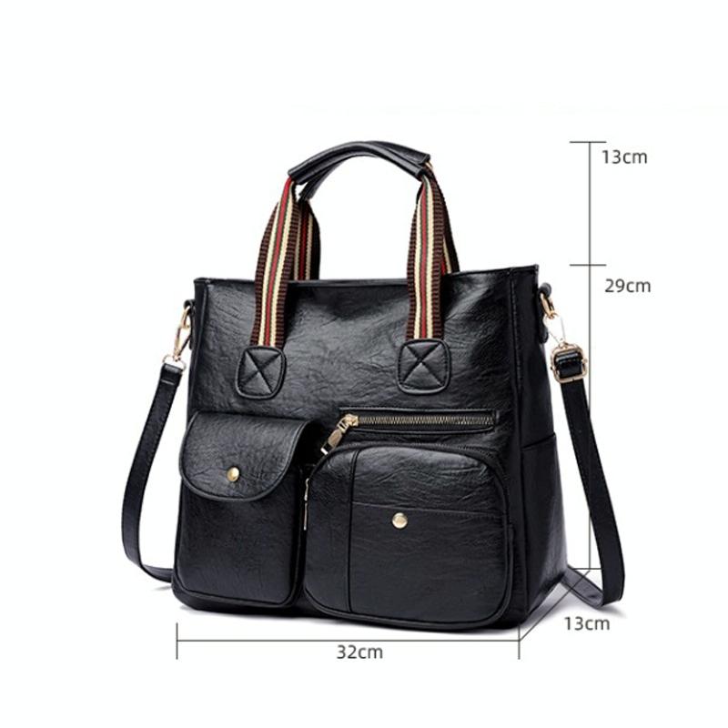 Yellow Middle-aged Mother Bag with Multi-pocket Capacity 4