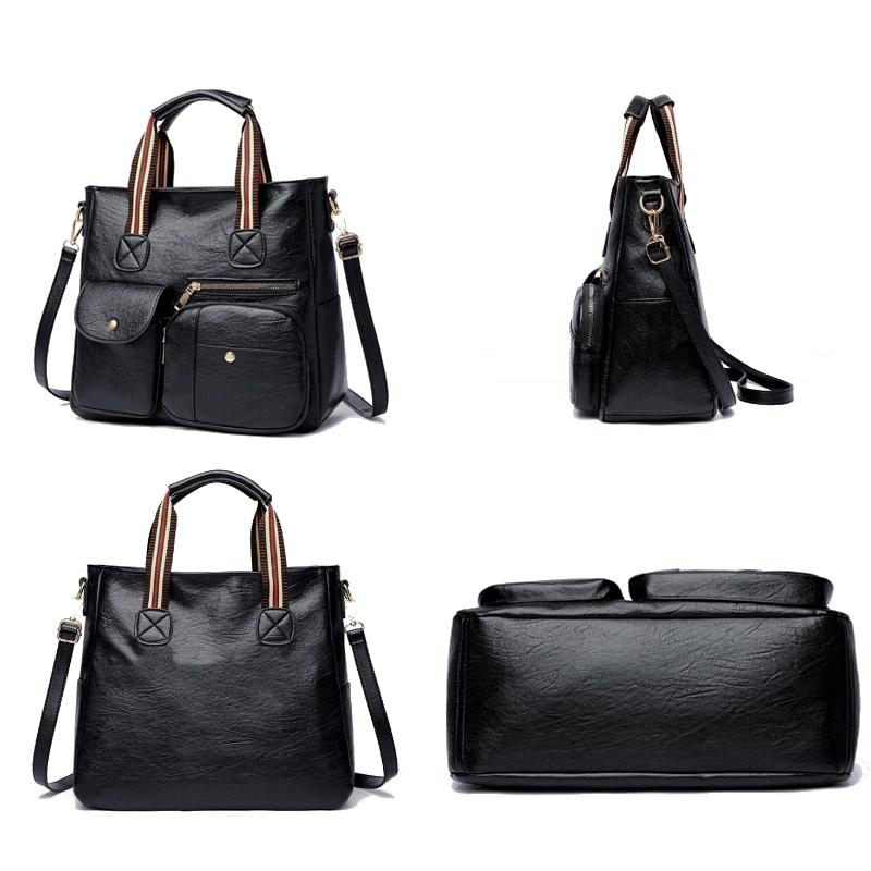 Yellow Middle-aged Mother Bag with Multi-pocket Capacity 5