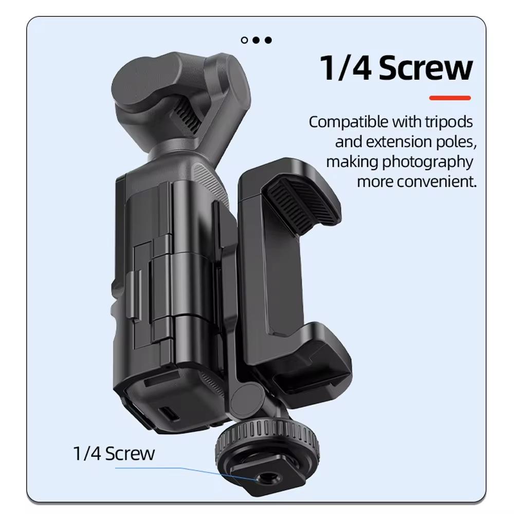 3 Cold Shoe Phone Holder For Dji Osmo Pocket Expand Bracket Black 4