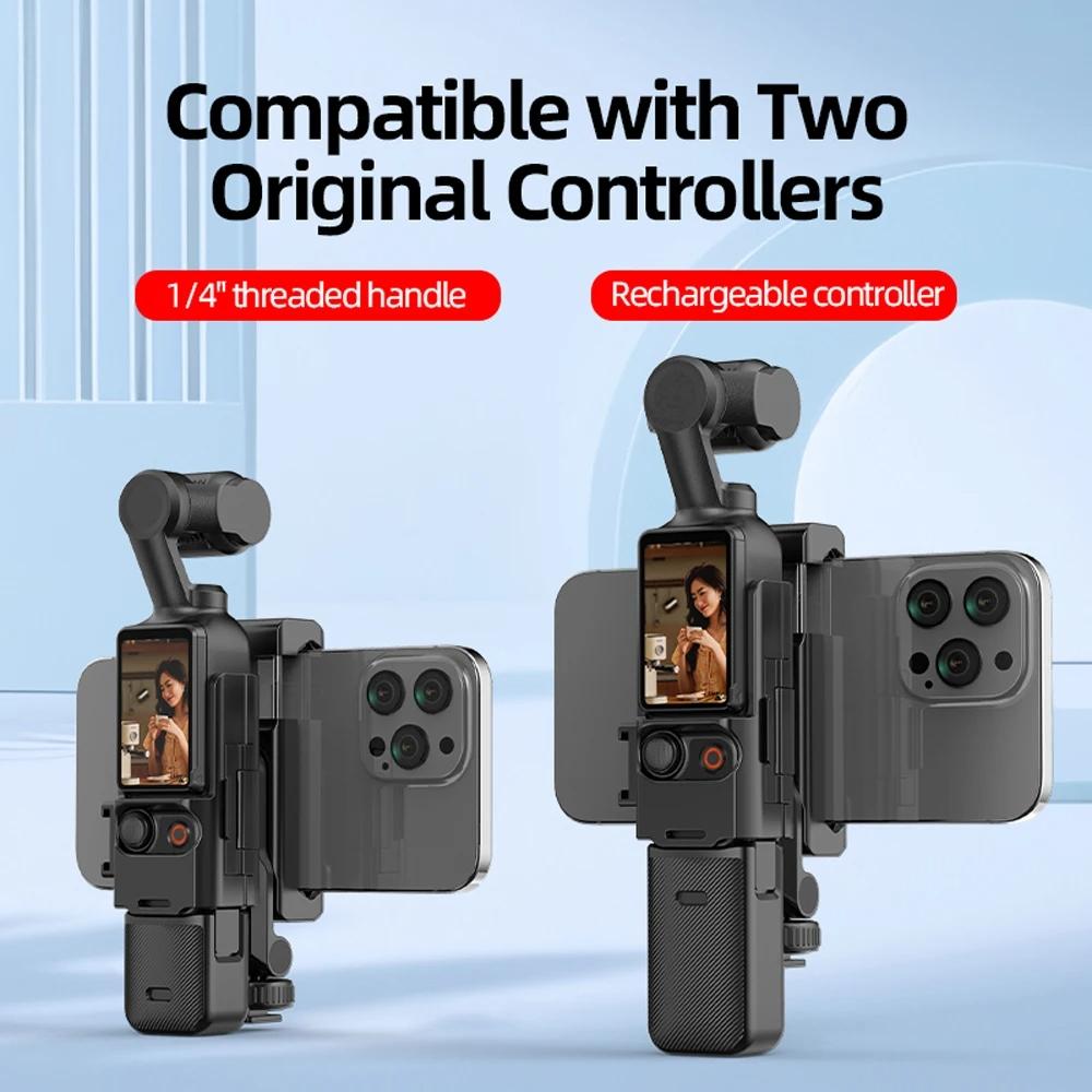 3 Cold Shoe Phone Holder For Dji Osmo Pocket Expand Bracket Black 6