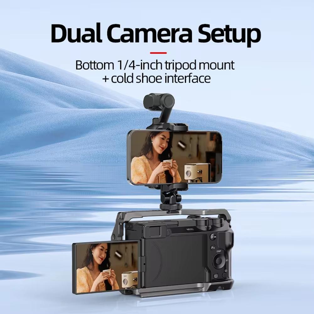 3 Cold Shoe Phone Holder For Dji Osmo Pocket Expand Bracket Black 7