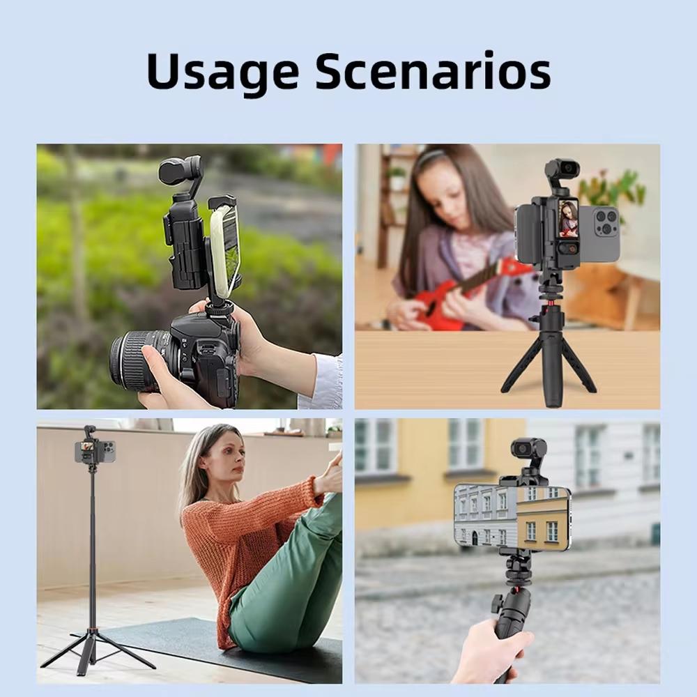 3 Cold Shoe Phone Holder For Dji Osmo Pocket Expand Bracket Black 9