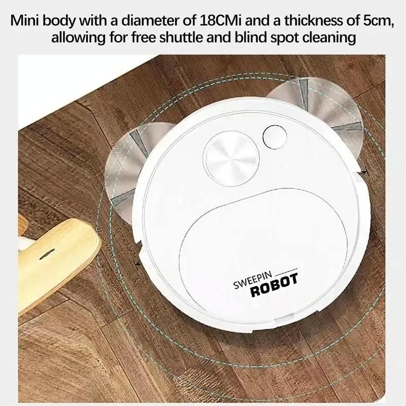 Smart Usb Charging Robot Vacuum for Family Cleaning - Yellow 3