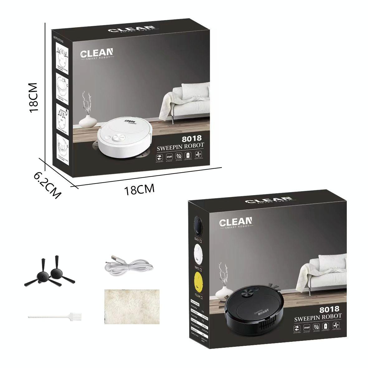 Smart Usb Charging Robot Vacuum for Family Cleaning - Yellow 4