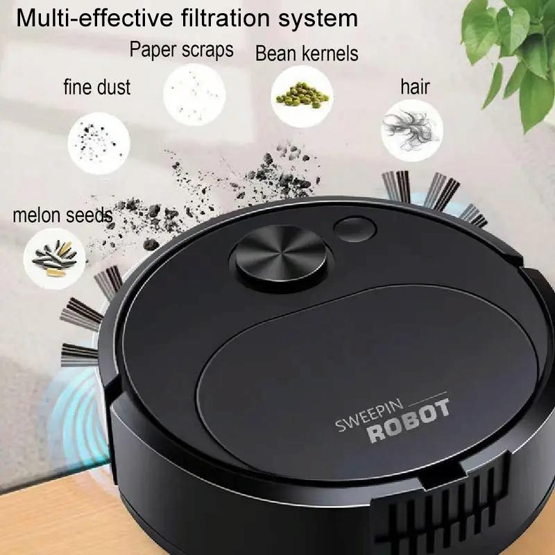 Smart Usb Charging Robot Vacuum for Family Cleaning - Yellow 7