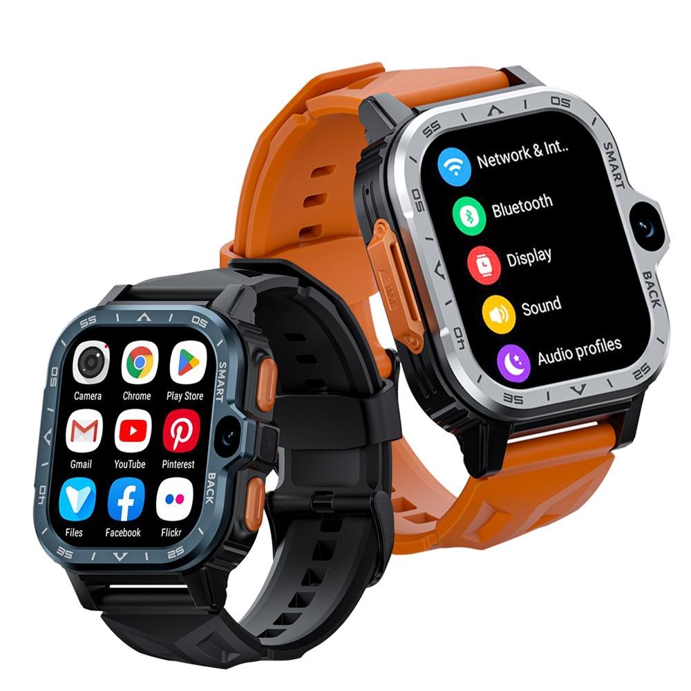 2.02 Inch Android 8.1 Full Network Wifi Card Bluetooth Smart Watch - Navy Blue 4