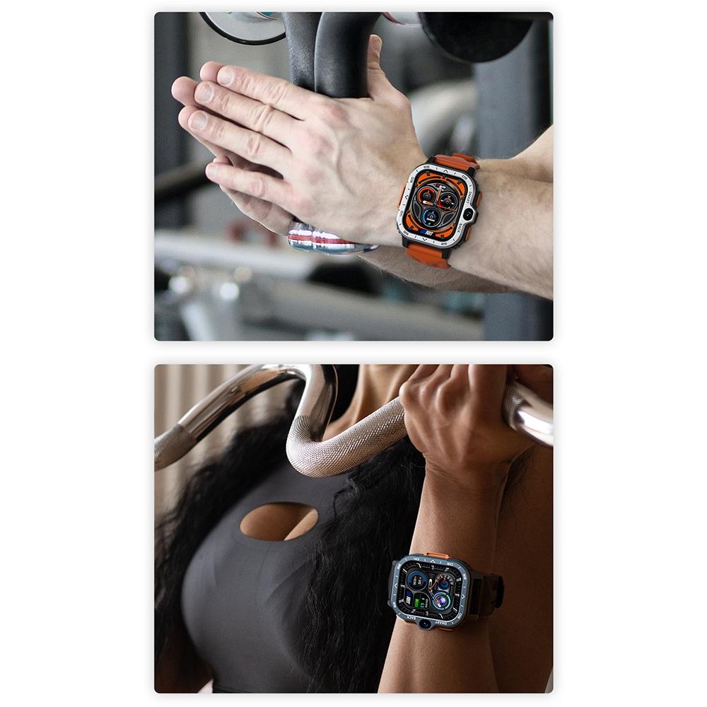 2.02 Inch Android 8.1 Full Network Wifi Card Bluetooth Smart Watch - Navy Blue 7