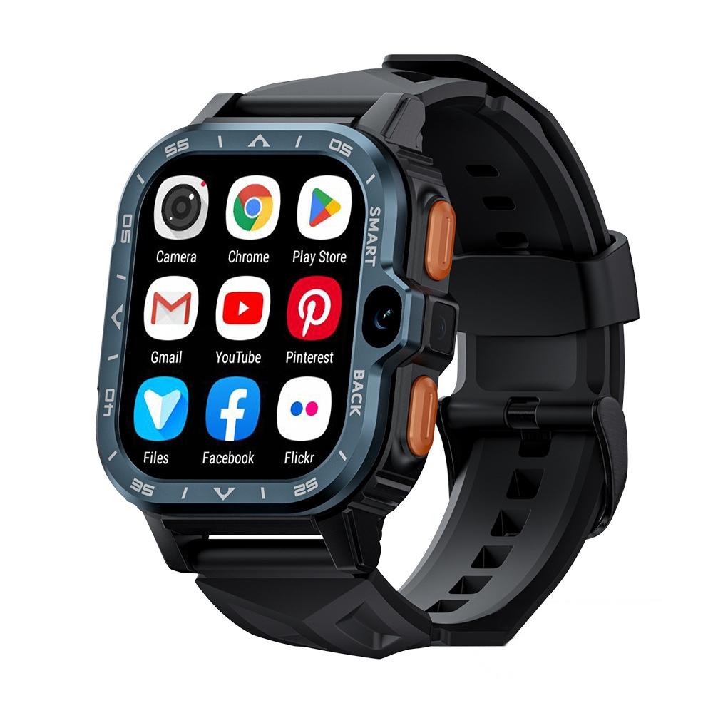 2.02 Inch Android 8.1 Full Network Wifi Card Bluetooth Smart Watch - Navy Blue 15