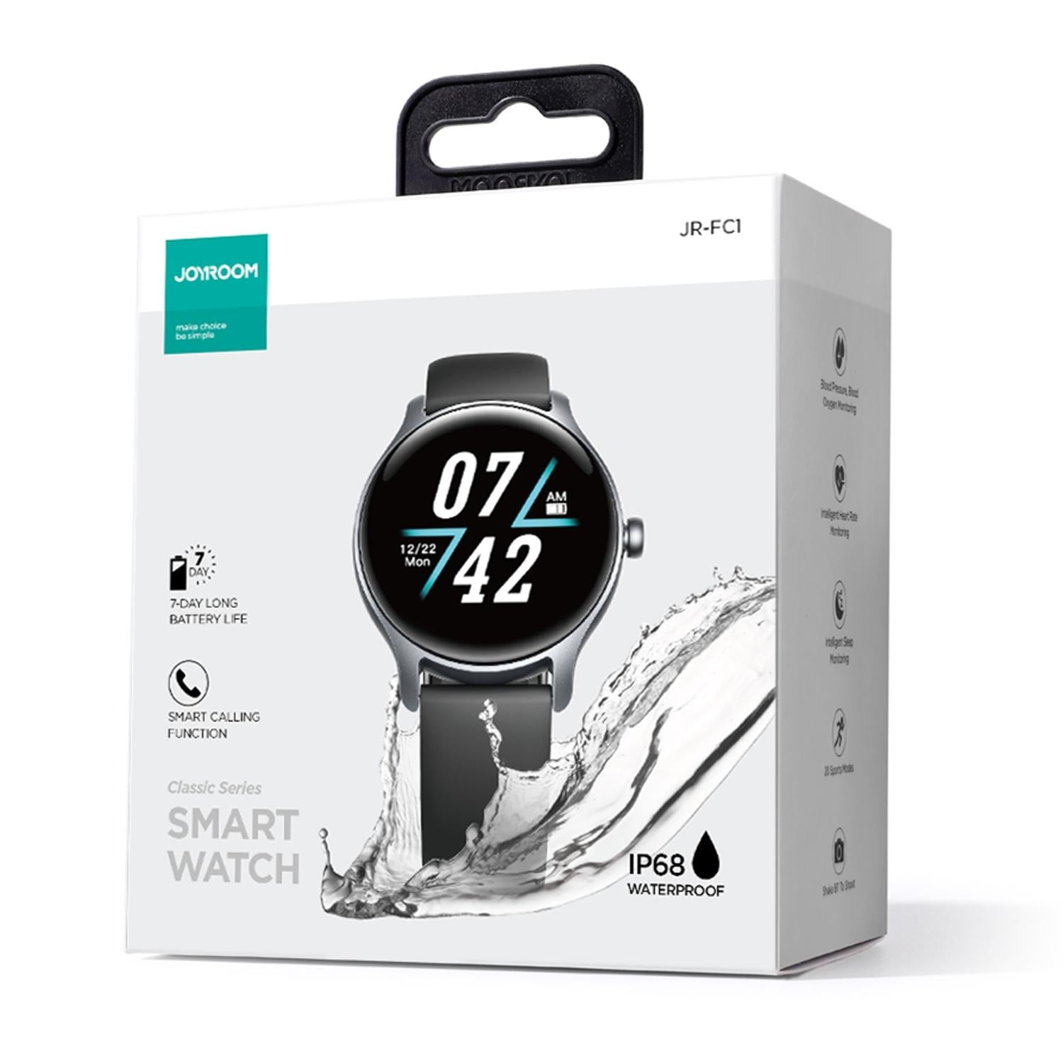 1.28 Inch Ip68 Waterproof Smart Watch Support Make / Answer Call & Heart Rate Monitoring Dark Grey 9