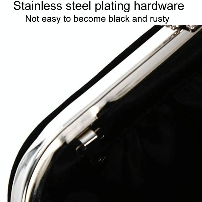 Embellished u Shape Evening Clutch for Ladies - Banquet Ready - Black 5
