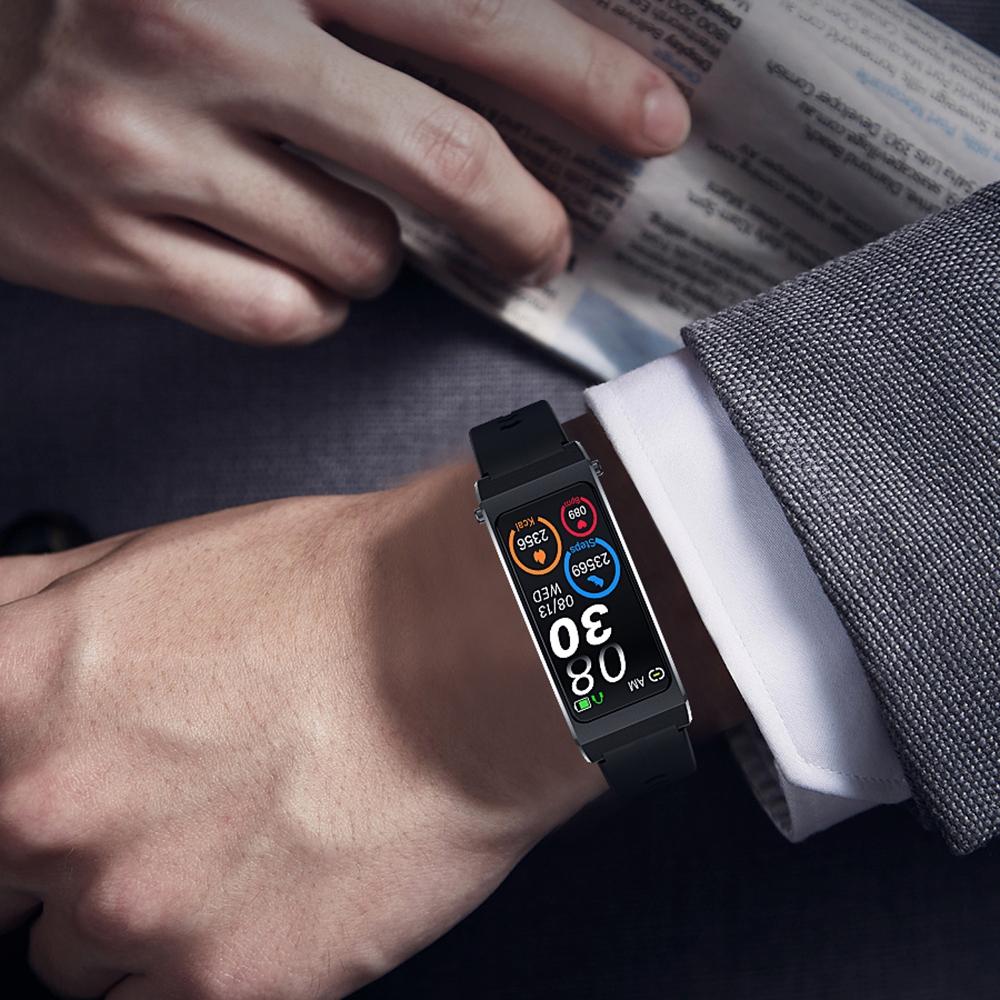 Smart Bracelet With Sleep And Oxygen Monitoring - Tft Display - Black 6